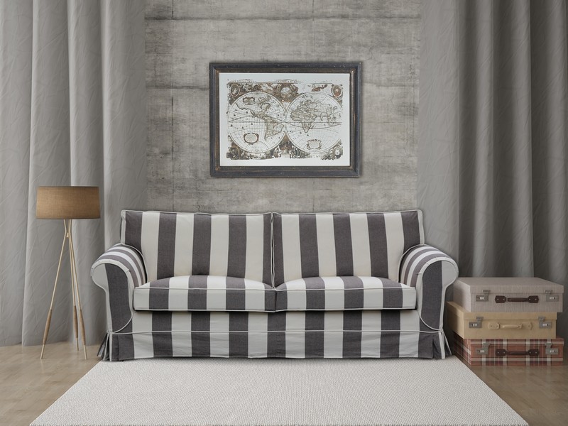 Hampton 3 Seater Sofa - Grey