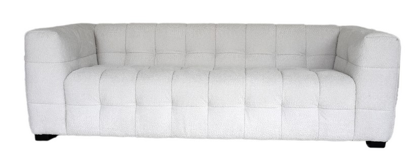 Tufted Linen 3 Seater Sofa