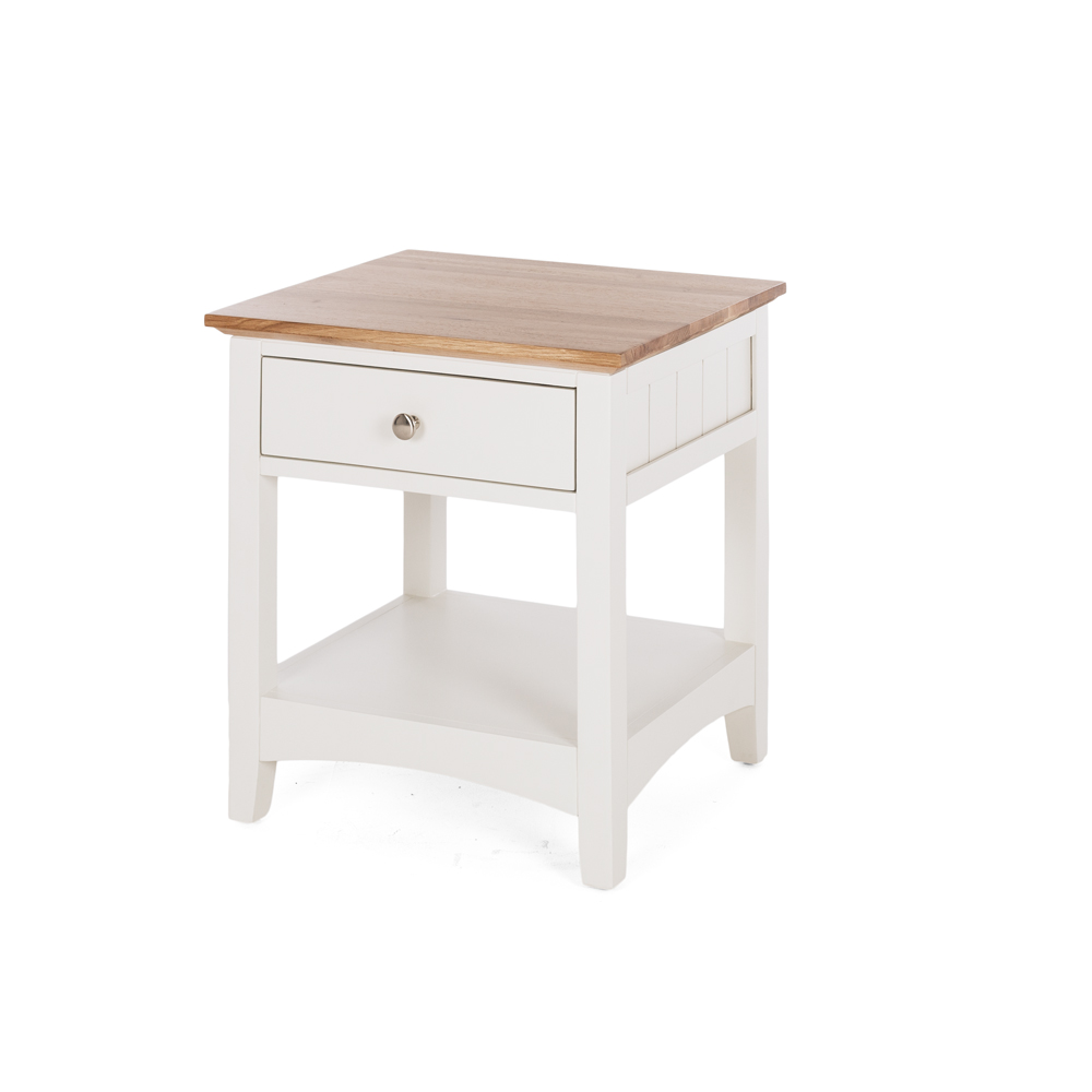 Jessica 1 Drawer Bedside - Oak Top