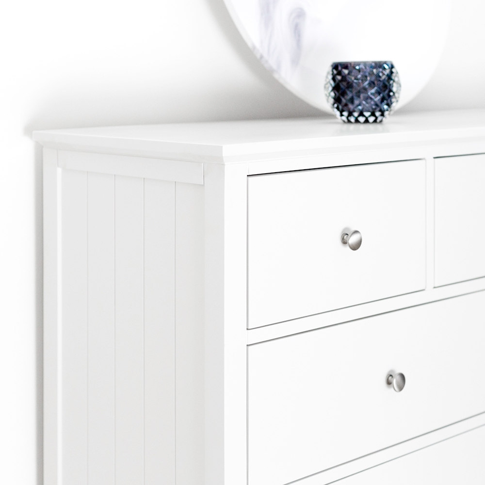 Jessica 3 over 4 Dresser - White