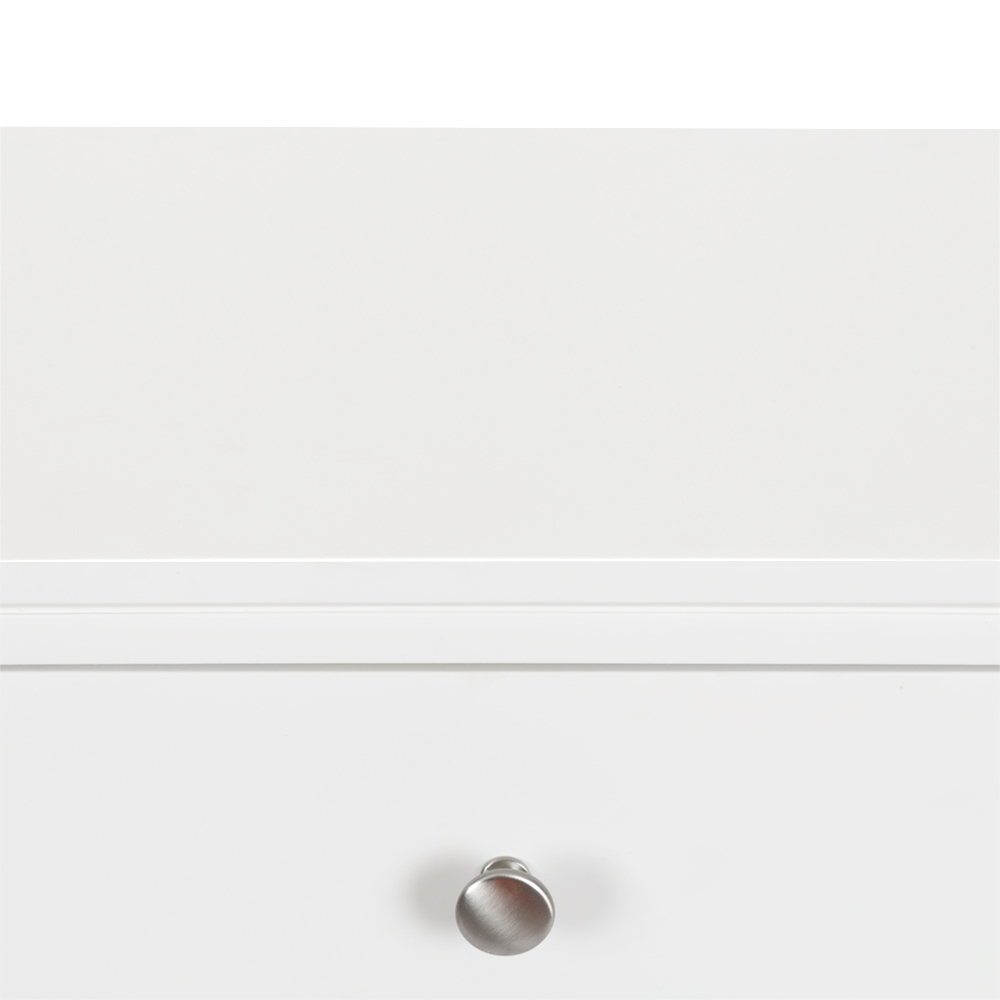 Jessica 7 Drawer Tallboy - White Top