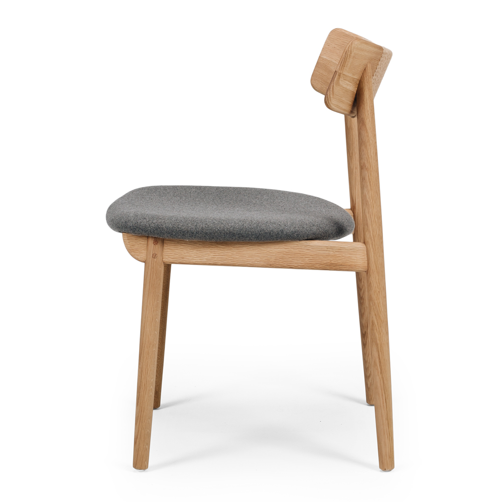 Niles Dining Chair - Natural w Fabric