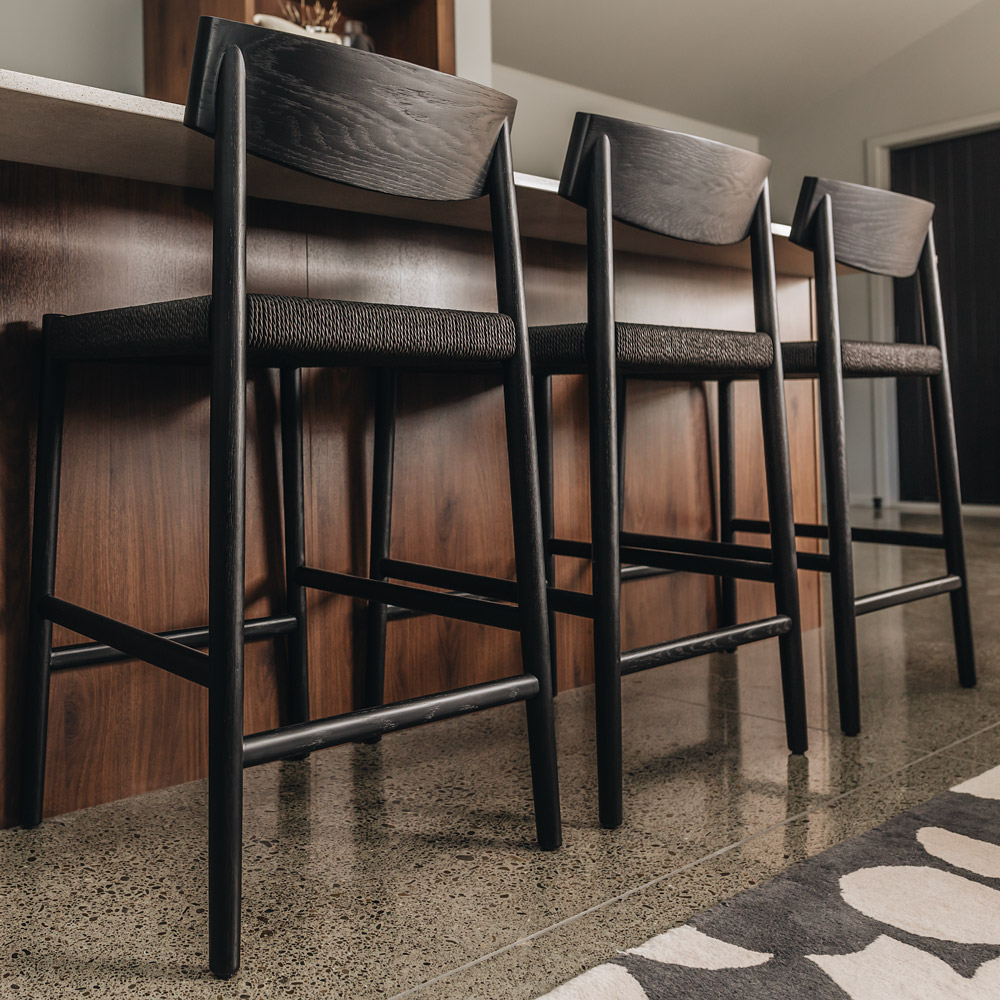 Ingrid Bar Stool Black Oak