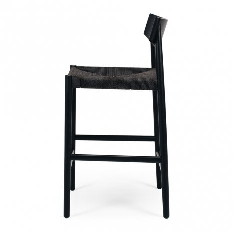 Ingrid Bar Stool Black Oak