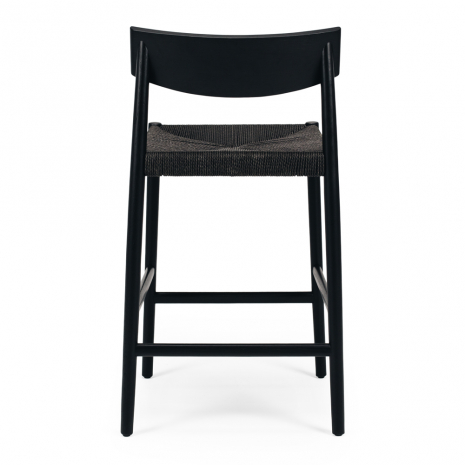 Ingrid Bar Stool Black Oak