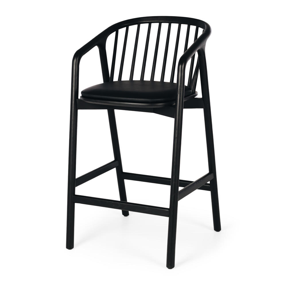 Nord Highback Barstool - Black