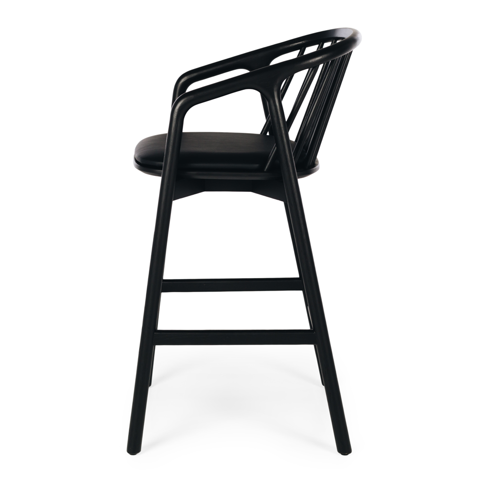 Nord Highback Barstool - Black