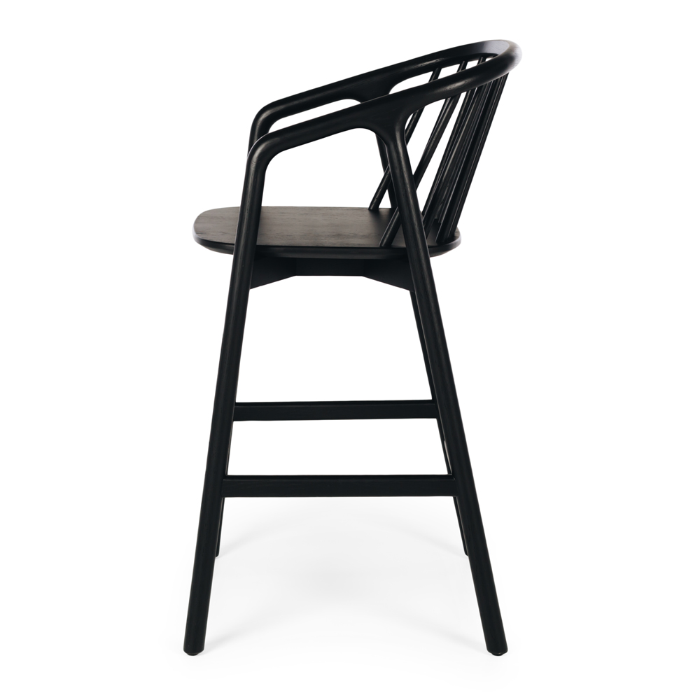 Nord Highback Barstool - Black