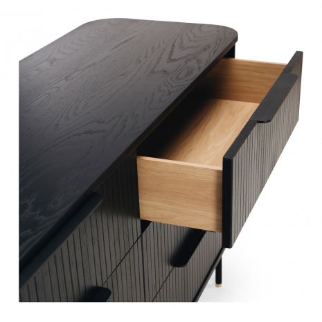 Anders 6 Drawer Dresser - Black