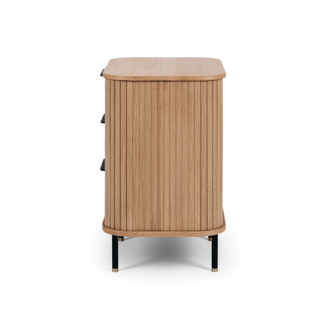 Anders 3 Drawer Bedside Table - Natural