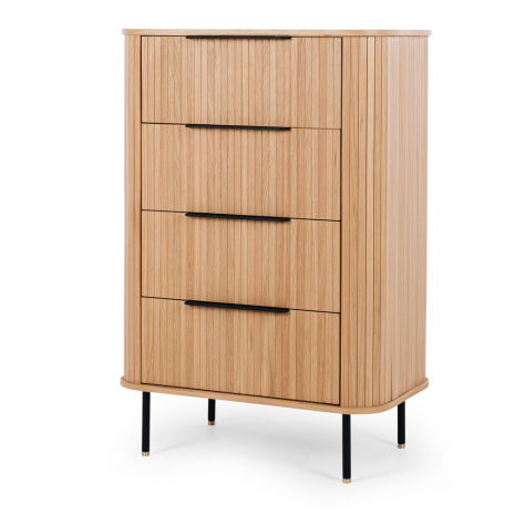 Anders 4 Drawer Tallboy - Natural