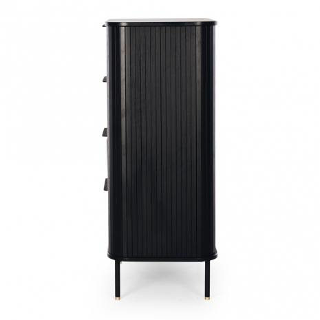 Anders 4 Drawer Tallboy - Black